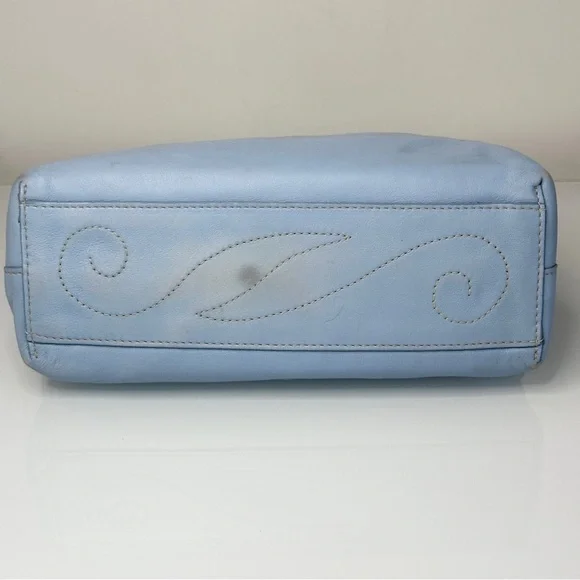 Brighton Leather Heart Small Tote Bag C740004 Cornflower Blue - Picture 14 of 15